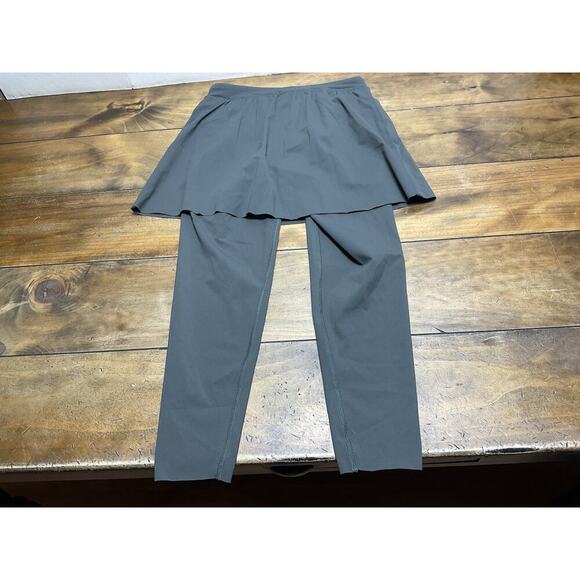 NWT SPANX Booty Boost Active Skirt Around 7/8 Leggings Medium Dark Palm - Picture 11 of 14